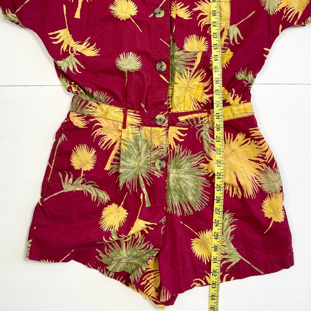 Free People Red and Yellow Floral Romper - Picture 6 of 8